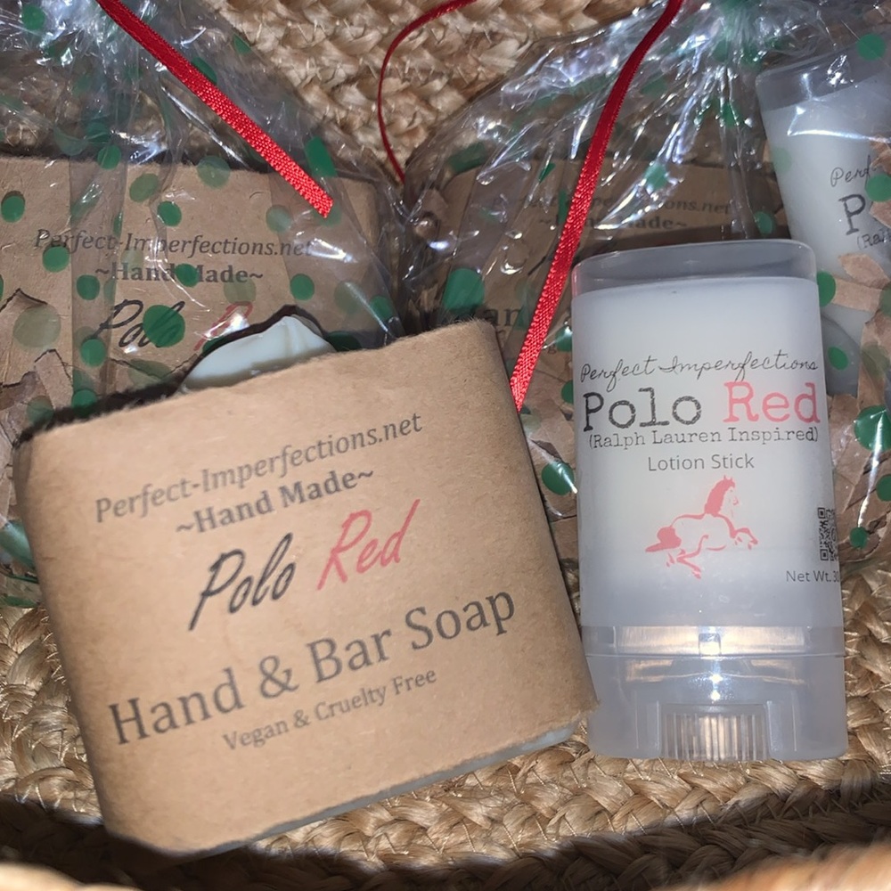 Handmade POLO RED Ralph Lauren Inspired Tattoo or Spot Lotion Stick w Soap - Picture 3 of 17